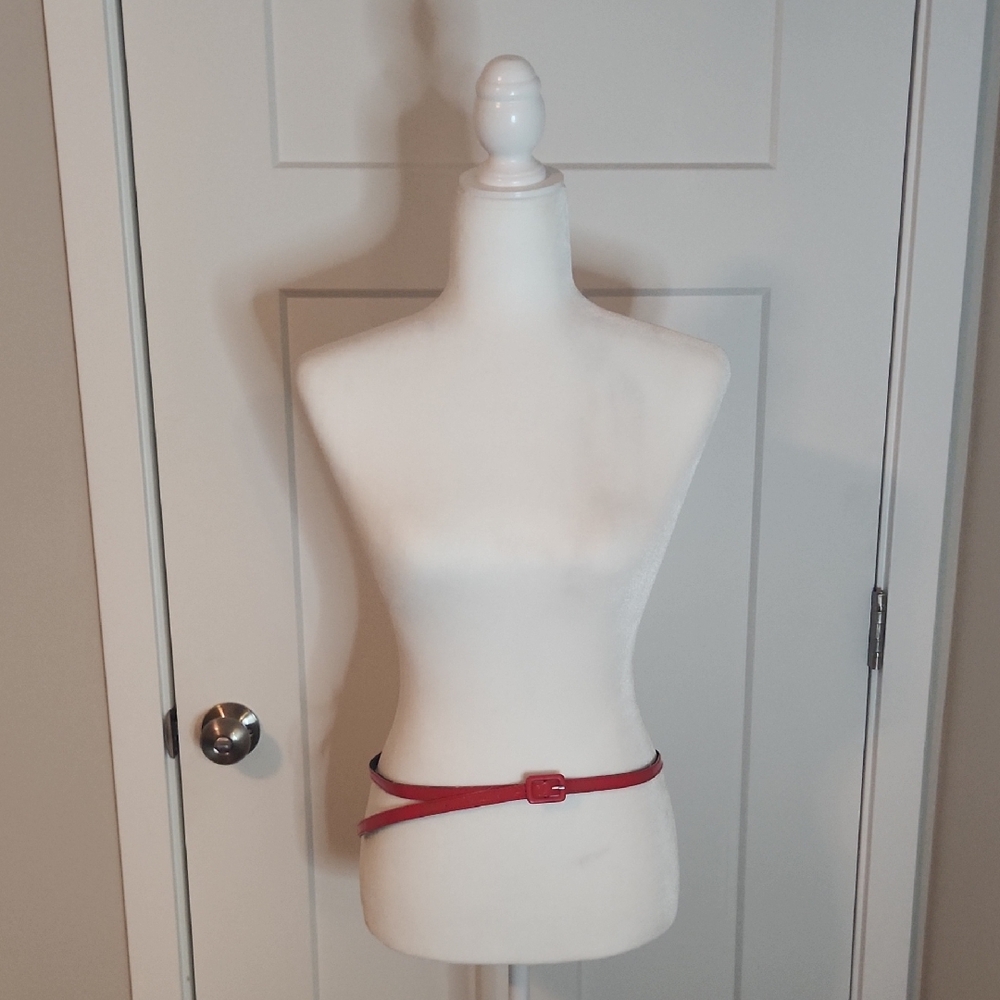 Red Women's Skinny Belt